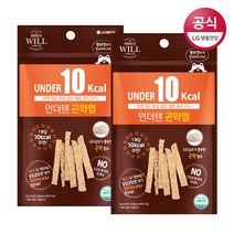 시리우스 윌 애견간식 언더텐 곤약껌 20g x 2팩, 단품