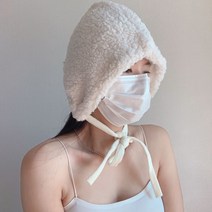 떨샵 털 후드 모자 귀달이모자 뽀글이 겨울 방한모자 5color
