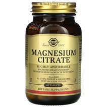 Solgar 구연산 마그네슘 60 정 citrate