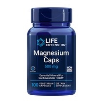 라이프익스텐션 마그네슘 캡스 500mg 베지테리안 캡슐, 100정, 1개