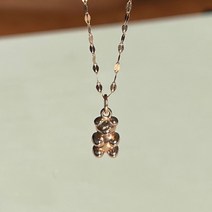 14k 하리보 곰돌이 금목걸이 펜던트 젤리곰 테디베어 메달 곰