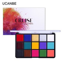 특수분장 재료 분장사 흉터 메이크업 Ucanbe-15 색 유성 페이스 컬러 플레이트 바디 페인팅 아이섀도우 팔레트 무대 특수 효과 할로윈, 01 15 Color