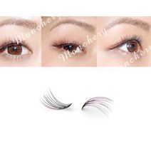 속눈썹연장 재료 60pcs 언더 가닥 부분 인조 셀프 속눈썹 펌 붙이기 정리 네일 아트 미용 소품, A 6mm, 상세페이지 참조2