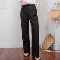 [디어로라] 여성 린넨 와이드 마바지 통 팬츠