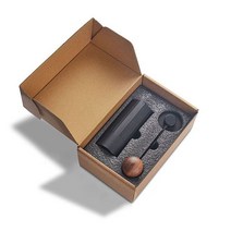 커피그라인더수동 커피 콩 그라인더 CNC 스테인레스 스틸 버 조절 가능 나무 손잡이 커피 밀 드립 커피, 01 bla재료