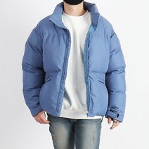 워너빅 남자 무지 오버핏 숏패딩 빅사이즈