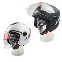 MT-22 오토바이 헬멧- 오픈페이스 (썬바이져내장), 무광블랙