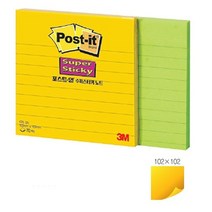 접착식메모지 점착식메모지 포스트 슈퍼스티키 노트 라인 3M 675, 수선화