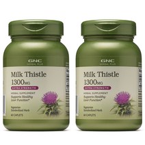 GNC 지앤씨 밀크씨슬 1300mg 60정 x 2개, 60정 × 2개