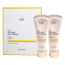 이자녹스 UV 선 프로 365 데일리 커버 선 듀오 세트 SPF 50+ PA+++, 70ml, 1세트