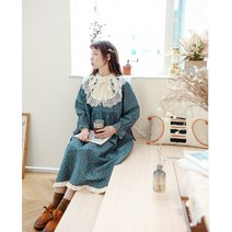 컬러 장식 오리엔탈룩 무드 히피 자유 소녀 모리걸룩 아오이유우 요정 모리걸 원피스