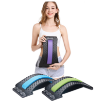 제이위즈 허리 척추 목 스트레칭 교정기 지압 자세교정 운동 기구, 퍼플