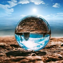 80mm 크리스탈 투명 유리 구슬 볼 촬영 출사 사진 소품 악세사리, 단품