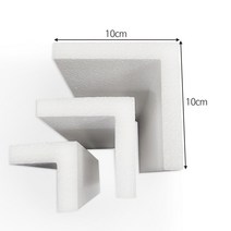 코너각대 ㄱ자스티로폼 완충재 가로세로 10cm 길이 30cm 60cm 90cm 10T15T20T 50개, 20T, 600mm