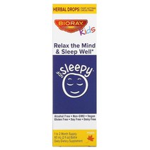바이오레이 Bioray 어린이용 NDF Sleepy 긴장 완화 및 숙면 지원 메이플 60ml(2fl oz) US직배송, 1PACKAGE, 상세설명 내 표시사항 참고, 1개
