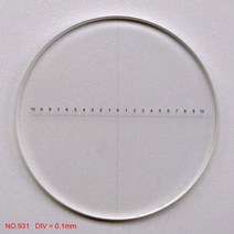 직경 24mm 스테레오 현미경 접안 렌즈 마이크로 미터 Graticule 눈금자 올림푸스 CX23 BX SZX 시리즈용 안구 레티클, [05] NO.931