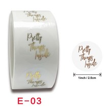 라벨기 귀여운 프린팅 라벨 미니 투명 씰링 스티커 디자인 스크랩북 축제 생일 파티 장식 1 인치 선물 100-500 개, 02 E03-100 pcs