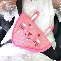카르쉐 어린이 안전벨트 가드 커버 클립 캐릭터 인형 어깨보호 목쓸림방지, 4. 에어메쉬 토끼