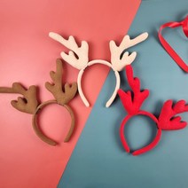 체육대회 반티 졸업사진 단체 행사 인싸 틱톡 소품 사슴 동물 머리띠 생일 파티 놀이공원, 연갈색