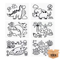 (KO) EVA 밑그림 스티커 10매X1봉 선택1종, 거북이