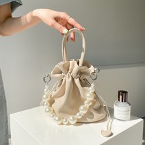 여자 진주토트백 복조리 복주머니 무지 무광 크로스백