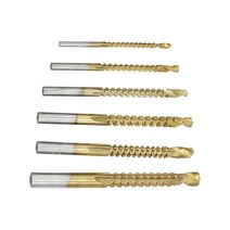 QDY 6 드릴 세트 드릴 확장 3mm 4mm 5mm 6mm 6.5mm 8mm 섕크 드릴 세트 드릴, 12cmx5cmx2cm, 화려한, HSS