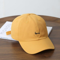 리카 TMI 자수 심플 캐주얼 컬러 볼캡 모자