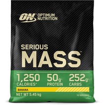 옵티멈뉴트리션 Optimum Nutrition ON Serious Mass 바나나 단백질 파우더 5.45kg, 1개, 기본