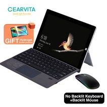 무선키보드 레트로키보드Microsoft Surface Pro 3 4 5 6 7 8 9 Pro X Go 1 2 3 용 무선 키보드 백라이트, 한개옵션2, 02 PRO34567 Mouse, 06 English with Hebrew