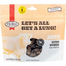 Primal Lets All A Lung Beef Flavored Dog 1.5온스 백
