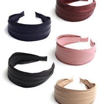와이드 가죽 헤어밴드 (7color) 머리띠 반다나 레더