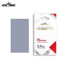 Ocng 열 패드 15W/MK 멀티 사이즈 소프트 방열 실리콘 패드 CPU/GPU 그래픽 카드 마더 보드 실리콘 그리스 패드, 85x45x3.0mm