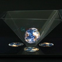 대 100매 태블릿용 증강현실 3D 입체 홀로그램 영상 시어터 만들기 필름 태블릿 키트 세트 과학 학습 교구 방과후 수업 교실 준비물 테블릿