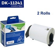 Brother 라벨 프린터 용 DK-22205 연속 DK-11204 다이 컷 표준 주소 2 롤 감열지, 08 2Rolls DK-11241