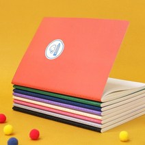 잘펴지는 노트 실제본 A5 귀여운 공책 라인 그리드 무지 60매, 모눈-그린