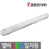금호전기 금호(LED 엘바 일자등 30w) 형광등 방등 거실등 조명, 1개, 주광색