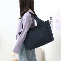 여성 적당한사이즈 천소재 실용적 숄더백 캔버스백