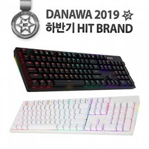 HACKER K515 축교환 측면 RGB 라이팅 이중사출 게이밍 기계식 키보드 (블랙 청축) 키보드-유선키보드, 선택없음, 선택없음, 선택없음
