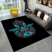 Nazar Evil Eye Tree of Life 영역 러그 가정용 카펫 거실 침실 소파 도어매트 주방 장식 어린이 놀이 미끄럼 방지 바닥 매트, 107.70x100cm27x39in - 26
