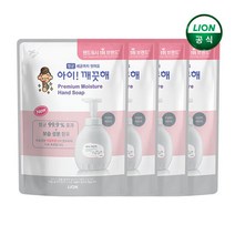 아이깨끗해 프리미엄 모이스처 퓨어로즈 400ml 리필 x 4개, 단품
