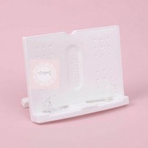 PP재질_화이트_북스탠드_독서대_각도조절_책받침대_1p B171