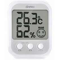 자기온습도계 온습도계 드리텍 디지털 옵시스 플러스 O-251WT 화이트, 블루/XL
