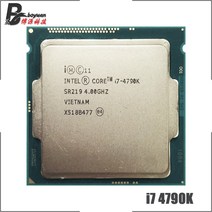 CPU 컴퓨터씨피유인텔 코어 i7-4790K i7 쿼드 8 스레드 CPU 프로세서 88W 8M LGA 1150