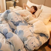 워셔블양모이불 겨울양모이불 겨울이불 거위털 두꺼운 이불 캐시미어 겨울에 매우 따뜻한 양면 벨벳 두껍고, B_150X200cm 3.5kg