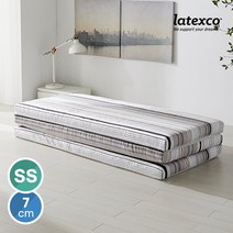 벨기에 LATEXCO 프리스티지 7존 라텍스 3단 토퍼매트리스 SS