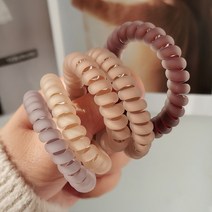 톤다운 매트 무광 젤리 스프링 전화선 자국없는 머리끈 10P