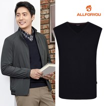 [올포유] [모델착장] 남성 솔리드 스웨터 베스트 AMSVJ3256-915_G