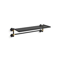 Kohler 27085-BMB 행사 욕실 타월 홀더 매트 블랙/모던 브론즈, Hotelier_One Size