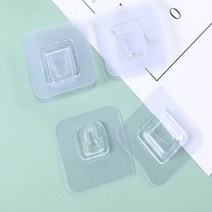 무타공 유리 타일접착 욕실정리 타일벽면 스티커 고리걸이 접착고리