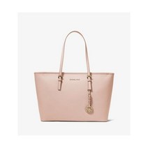 마이클코어스 Michael Kors 제트 세트 트래블 미디엄 사피아노 가죽 캐리올 토트 블라썸 가방 레더